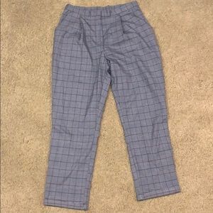 Plaid dress pants